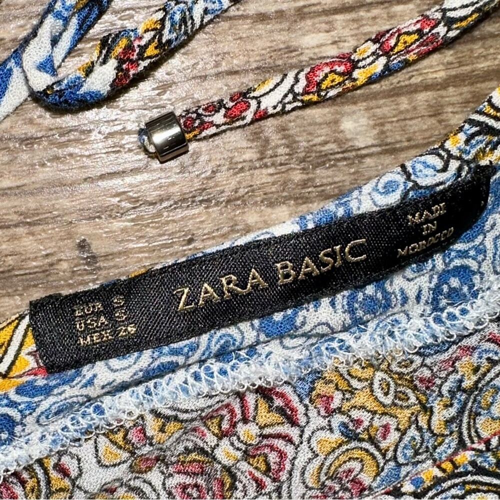 Zara Basic Patchwork Draping Open Back Boho Rompe… - image 6